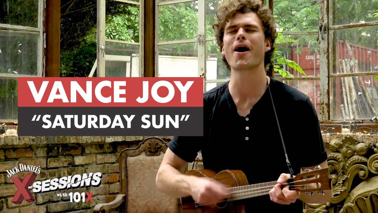 Vance Joy playing ukulele