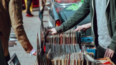 vinyl record shopping