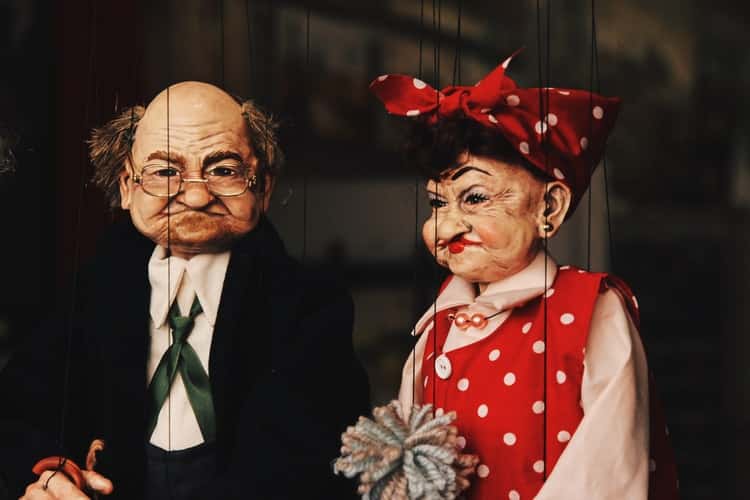 female and male dummy dolls