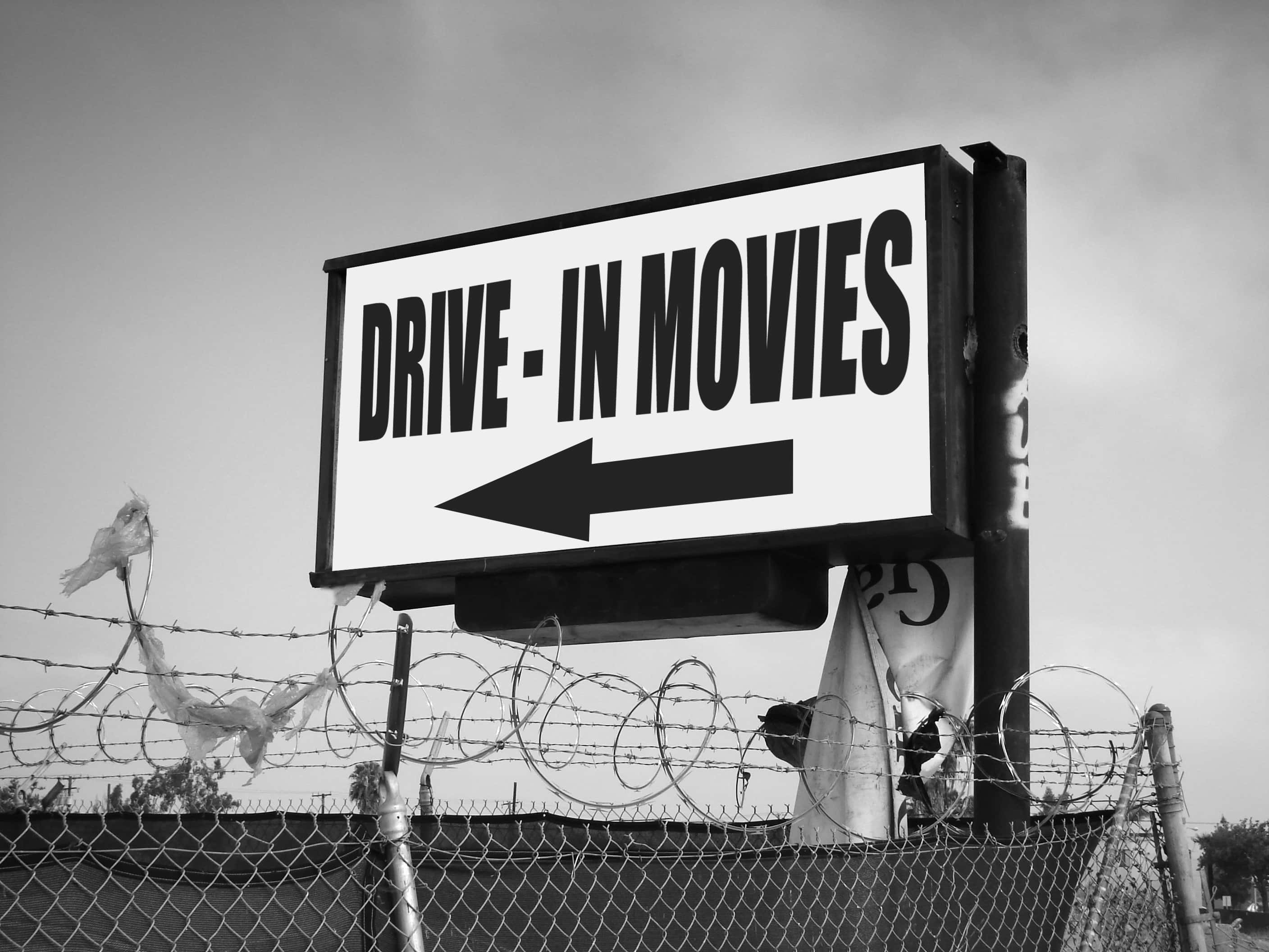 drive-in movies sign
