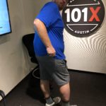 Jason giving a behind view of his new shorts