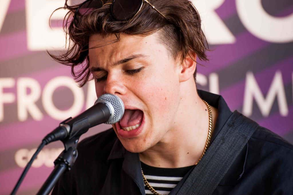 Yungblud performing