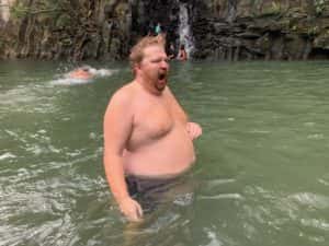 Jason at a natural pool in hawaii