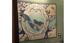 mural saying keep San Marcos beautiful