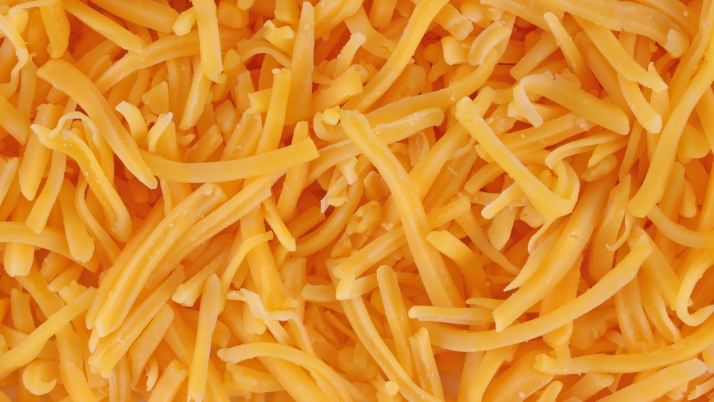 stock photo of shredded cheese