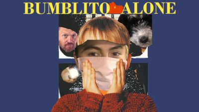 bumbalito's face photoshopped on the cover of home alone with jason and bogey as the wet bandits