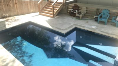 a picture of jason's pool back when it actually held water