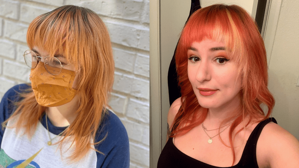 Emily's before and after hair
