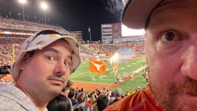 Jason and Nick at the UT Game