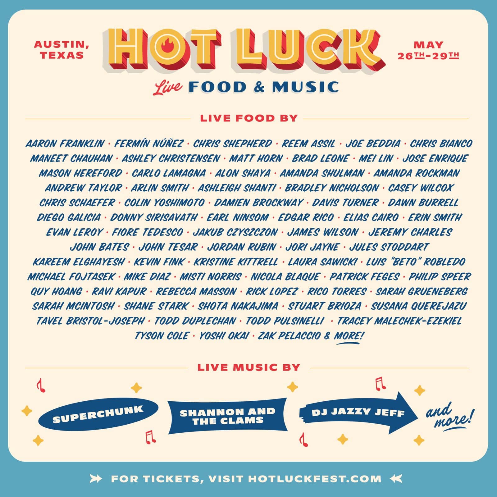 hot luck festival lineup 
