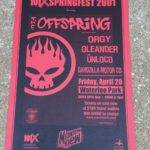 101X Springfest 2001 at Waterloo Park: The Offspring, Orgy, Oleander, Unloco