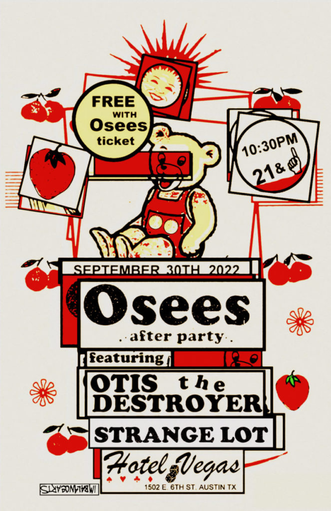 Osees After Party flyer