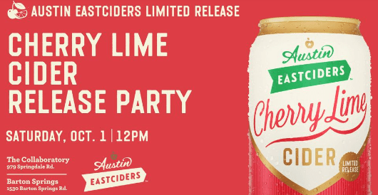 Cherry Cider Cider release party flyer