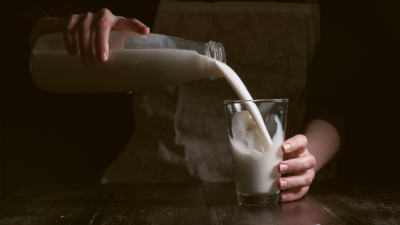 Milk being poured