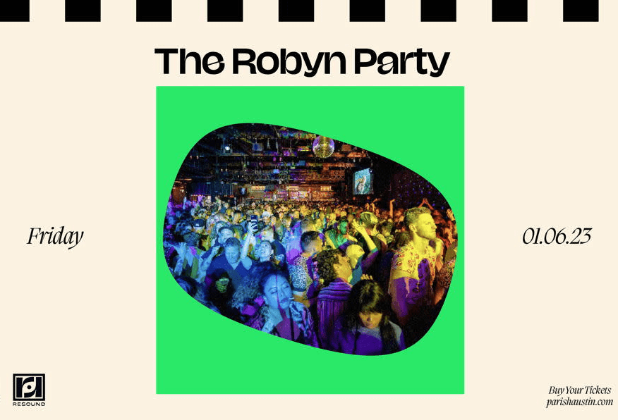 The Robyn Party flyer