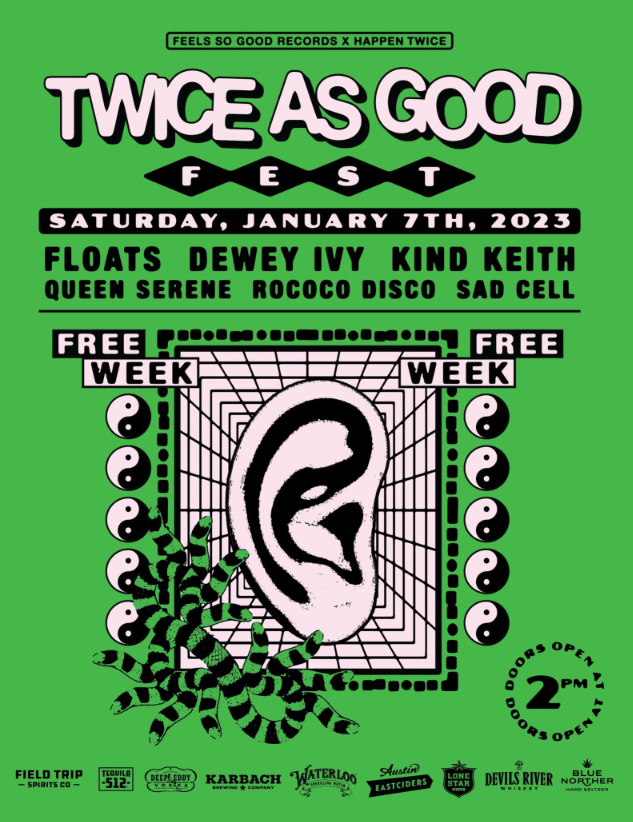 Twice as good fest flyer