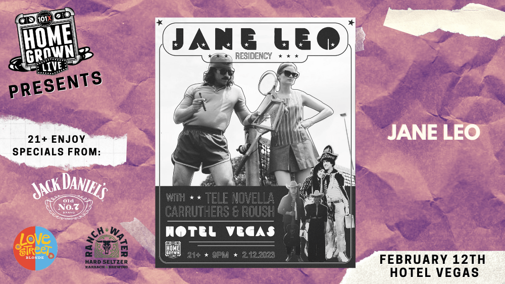 homegrown live show poster for jane leo 2023