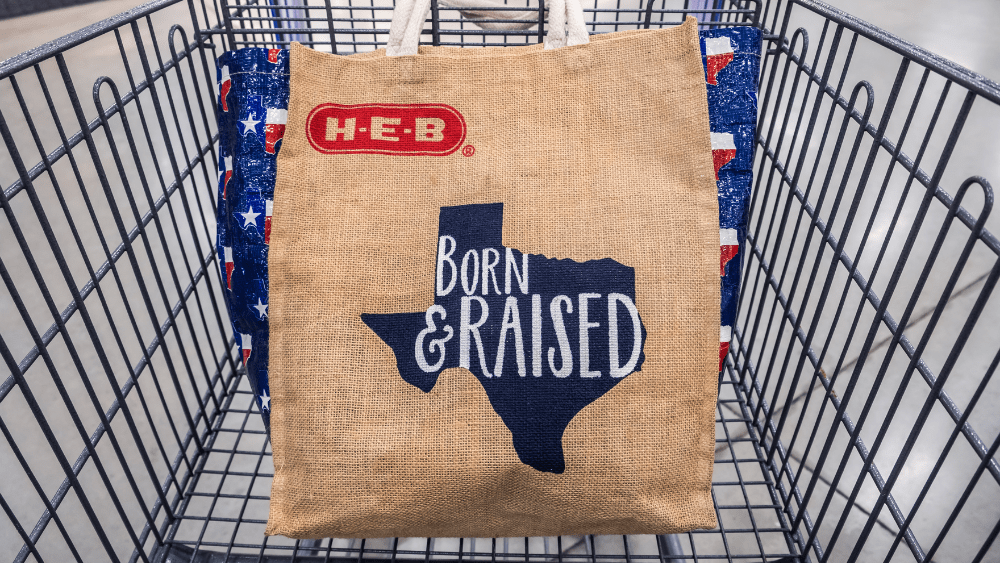 HEB Born and Raised texas bag