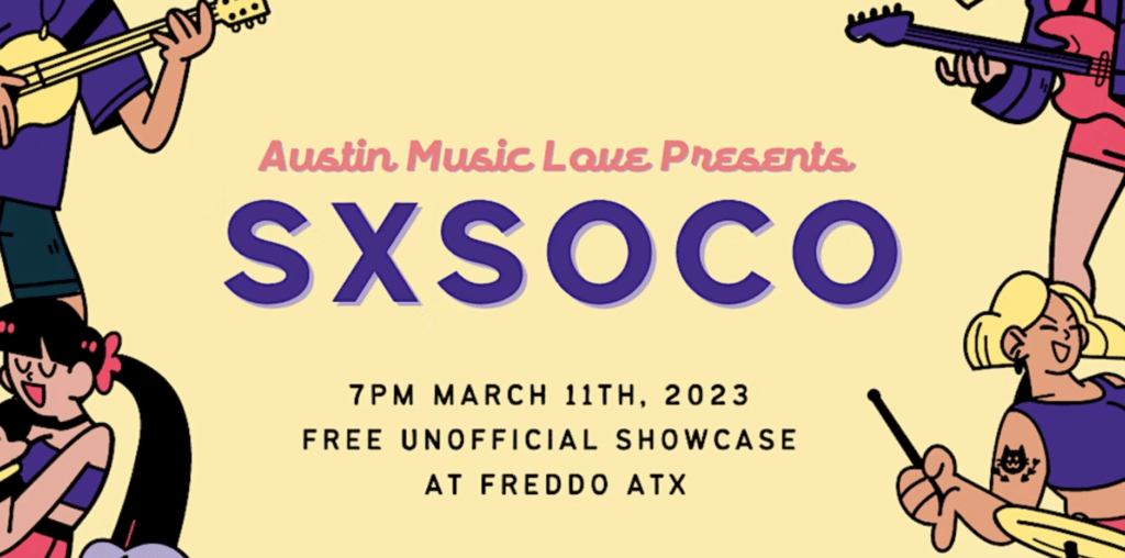 SXSOCO event poster