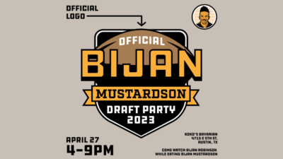 Bijan Robinson's Official Bijan Mustardson Draft Party
