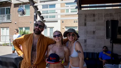 101x pool party at the domain with emily and cj morgan