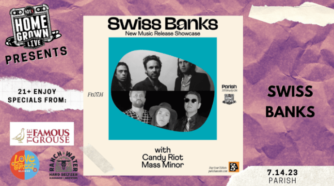 Homegrown Live Swiss Banks flyer