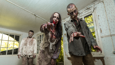three zombies