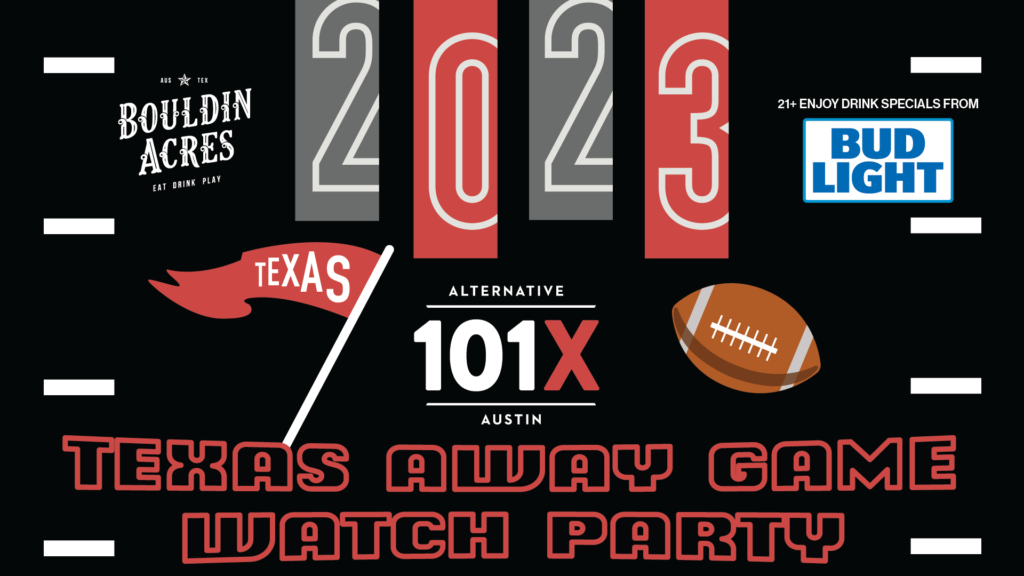 Texas away game watch party flyer