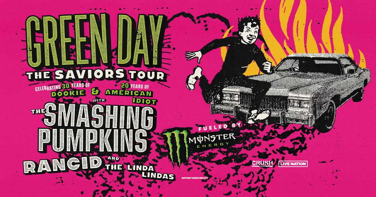 Green Day concert poster