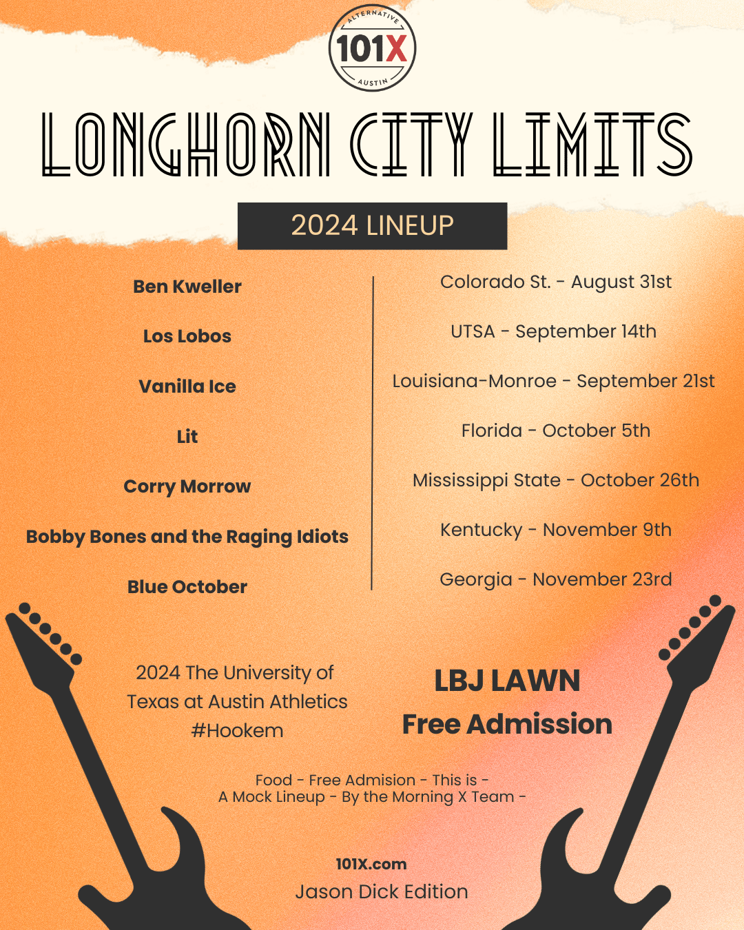 Longhorn City Limits Lineup Jason