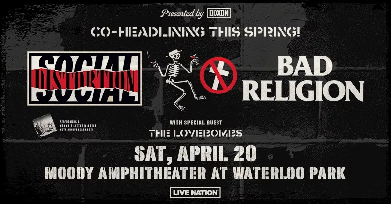 Social Distortion and Bad Religion Concert Poster