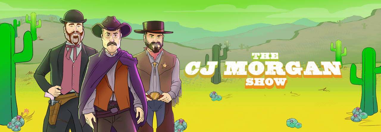 CJ Morgan show cartoon cosmic cowboy artwork