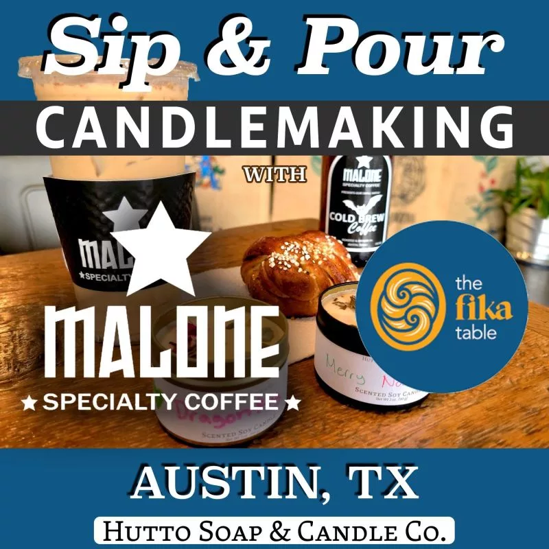 Candlemaking and sips provided by the Fika Table and Malone coffee