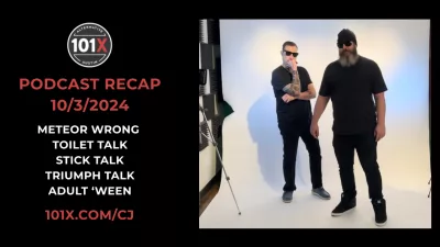 CJ Morgan Show Podcast Recap 10/3: Meteor Wrong, Toilet Talk, Stick Talk, Triumph Talk, Adult ‘ween