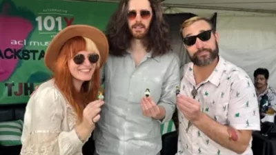 hozier builds a lego minifgure cj morgan show, acl fest, 101x austin