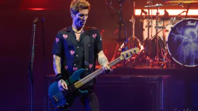 The Offspring at Germania Amp on August 24th for SUPERCHARGED Worldwide in ’25, with special guests Jimmy Eat World and New Found Glory. Photos by Stan Martin