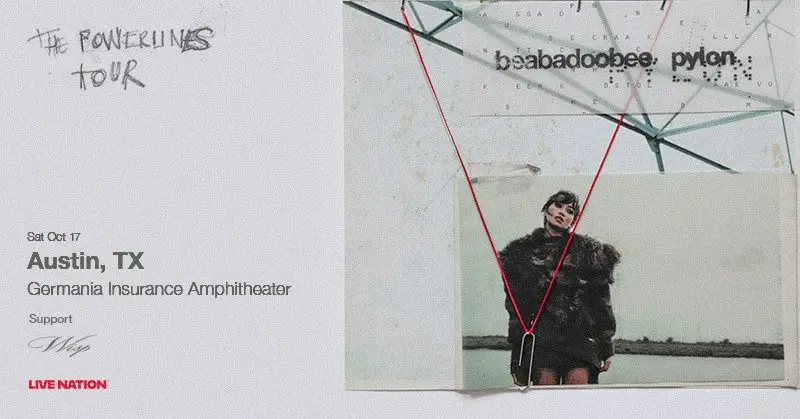Beabadobee powerlines tour 2026 header