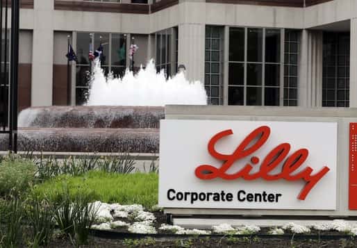 Eli Lilly Corporate Center sign