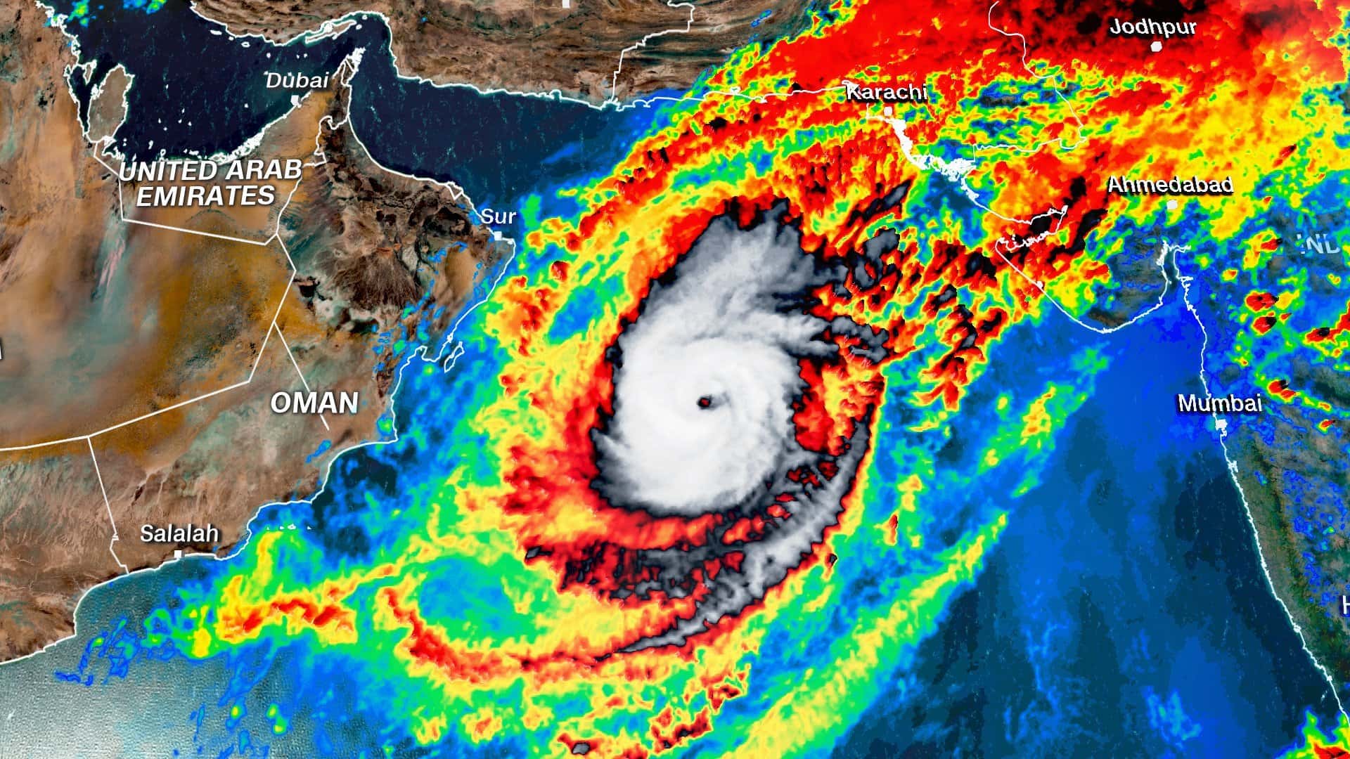 Strongest Tropical Cyclone In 12 Years Barrels Across Arabian Sea 93