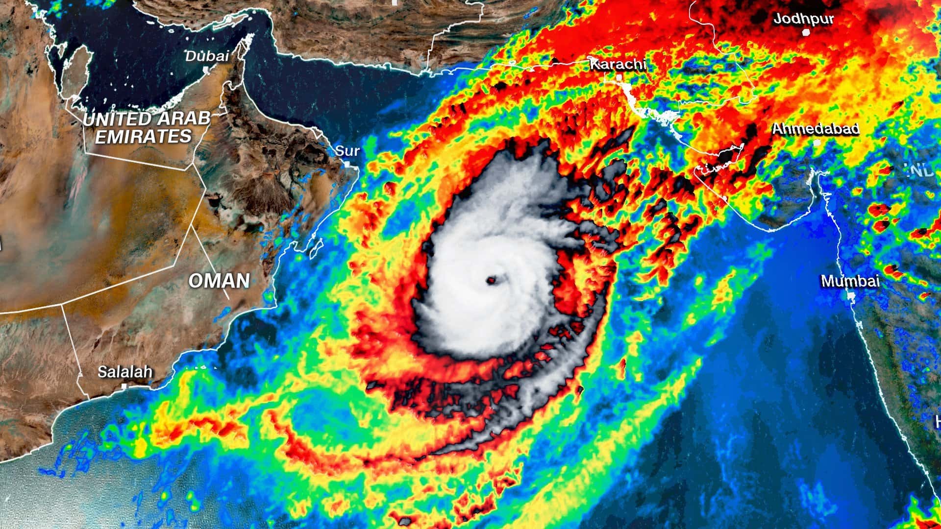 Strongest Tropical Cyclone In 12 Years Barrels Across Arabian Sea 93 