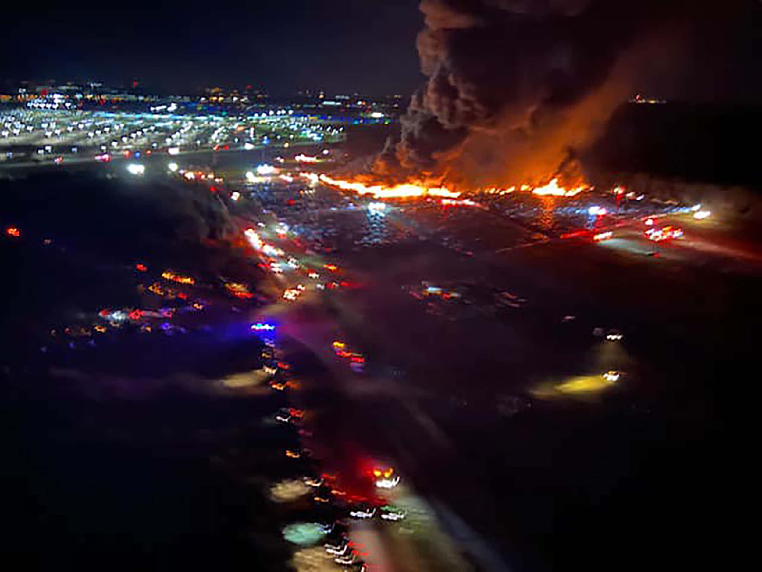 Huge Fire Destroys Thousands Of Rental Cars At Florida Airport 93.1FM