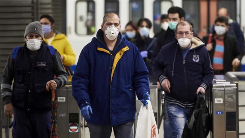 People in Spain returning to work