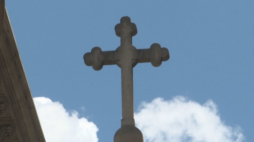 Cross on Catholic church