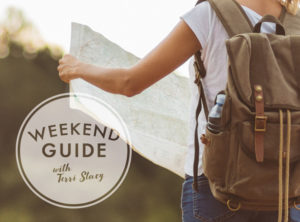 Girl holding a map. Weekend Guide with Terri Stacy