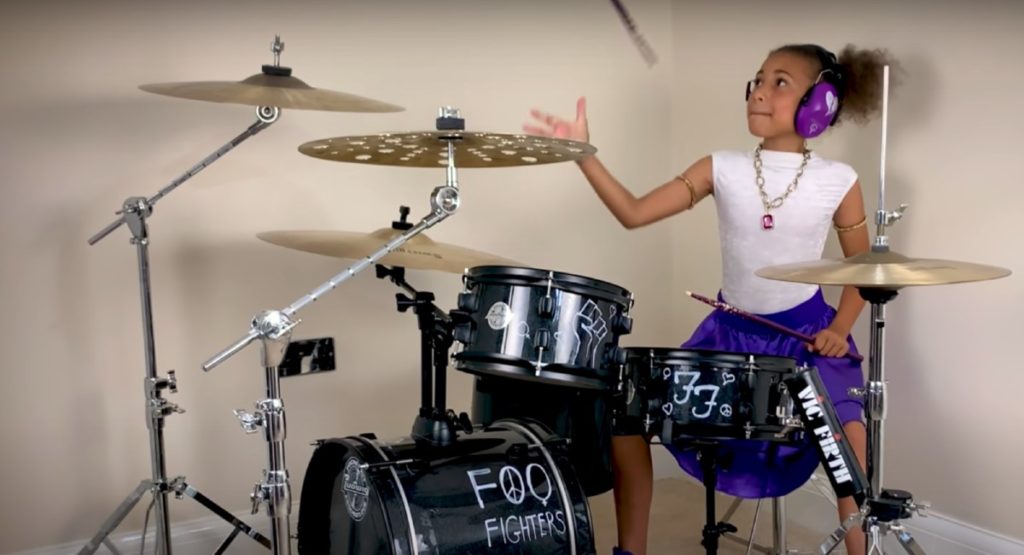 Pure Joy? This Video of a 10YearOld Drummer Playing Foo Fighters