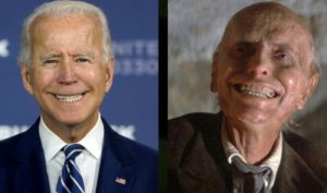 Joe Biden and "Kane" from "Poltergeist appear side by side