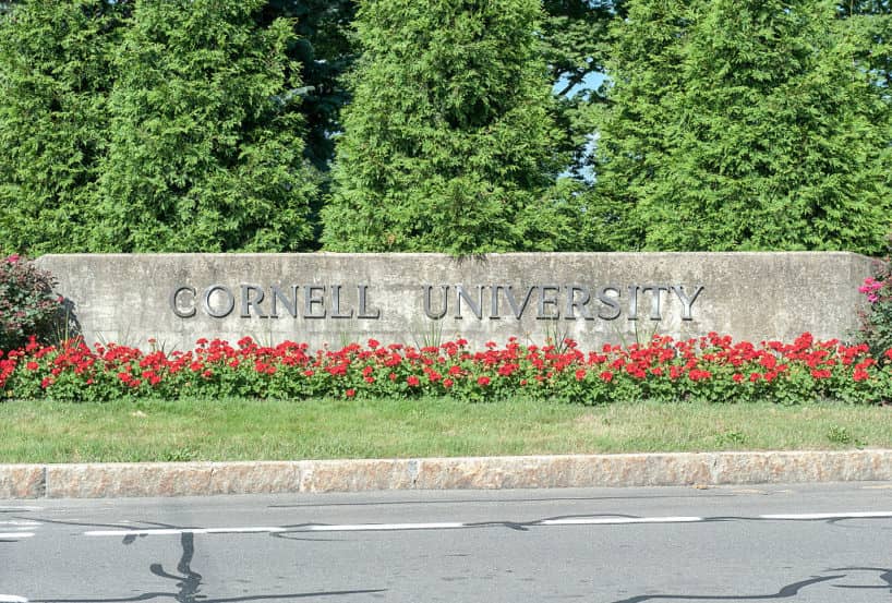 Cornell University Campus Entrance is Shown in July of 2013.