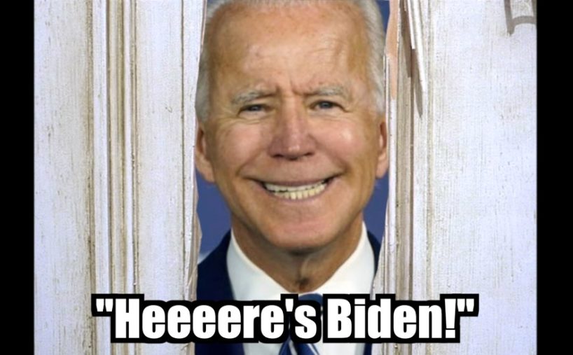 Former Vice President Joe Biden shows off his exceptional dental hygiene while terrifying young children. (Drew Angerer/Getty Images)