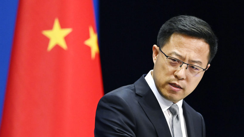 Chinese Foreign Ministry spokesman Zhao