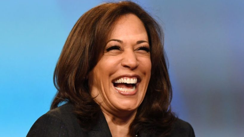 U.S. Sen. Kamala Harris (D-CA) laughs while speaking at the "Conversations that Count" event during the Black Enterprise Women of Power Summit at The Mirage Hotel & Casino on March 1, 2019 in Las Vegas, Nevada. Harris is campaigning for the 2020 Democratic nomination for president.